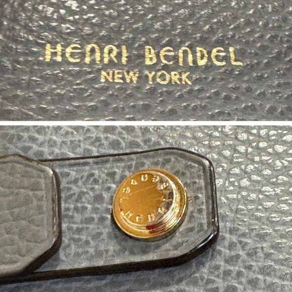 HENRI BENDEL - Carlyle Leather Satchel Tote in Grey. New HB Dust Bag Included - Picture 15 of 16